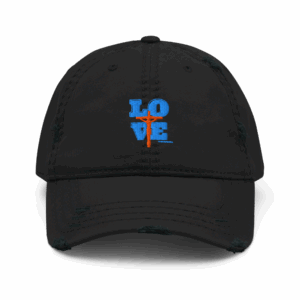 "LOVE" Distressed Dad Hat