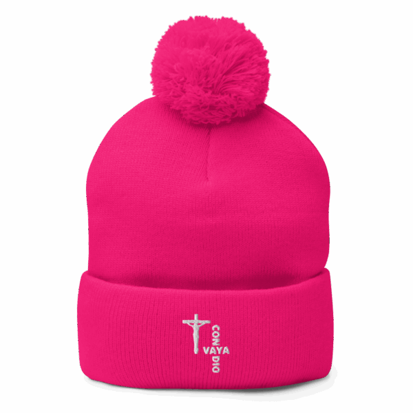 "Con Vaya Dios" Pom Beanie
