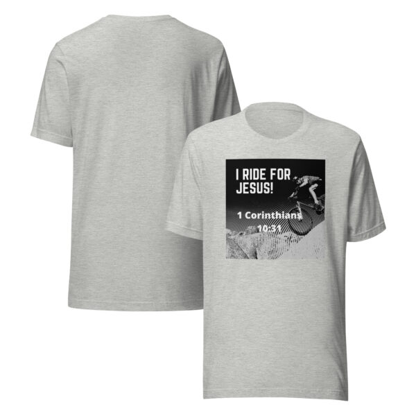 Men's "1 Cor 10:31 Mountain Bike" Tee - Image 4