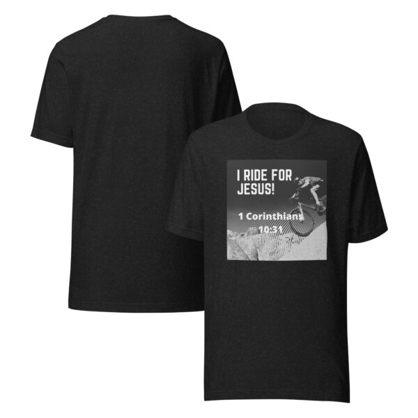 Men's "1 Cor 10:31 Mountain Bike" Tee - Image 7