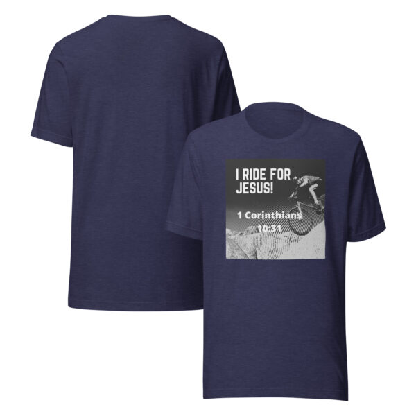Men's "1 Cor 10:31 Mountain Bike" Tee - Image 10