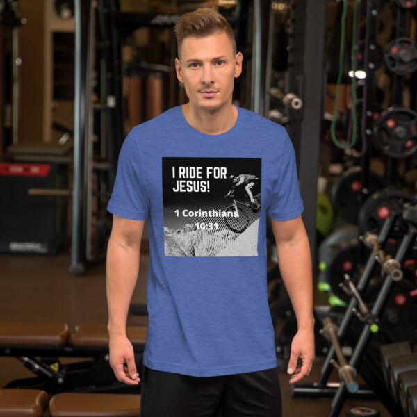 Men's "1 Cor 10:31 Mountain Bike" Tee - Image 2