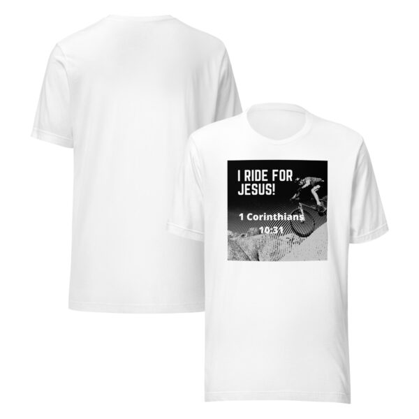 Men's "1 Cor 10:31 Mountain Bike" Tee - Image 13